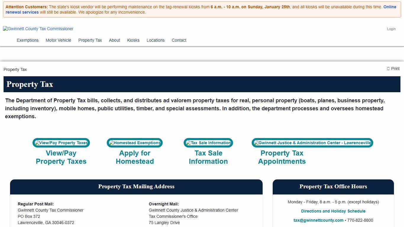Property Tax - Gwinnett County Tax Commissioner Gwinnett County Tax Commissioner